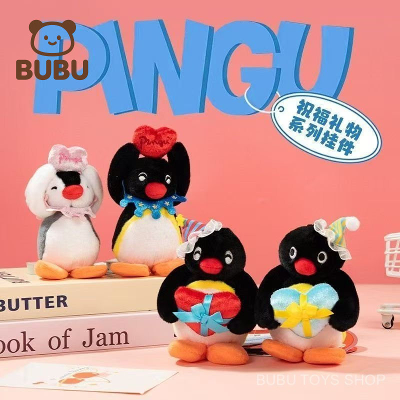 Hàng sẵn có [Chính hãng] Vui nhộn Pingu Chim cánh cụt Chúc mừng Dòng sản phẩm gia đình Món quà bất n