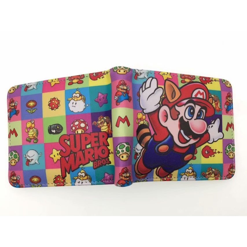 Ví đựng tiền xu WXY7 Ví PU Super Mario