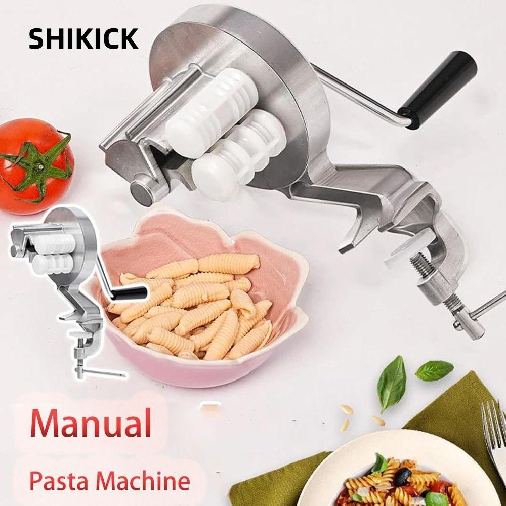 Máy làm SHIKICK, Máy làm thủ công bằng tay bằng hợp kim nhôm, Quà tặng sáng tạo Kẹp có thể điều chỉnh bằng tay có thể tháo rời Máy ép mì để làm nhiều loại