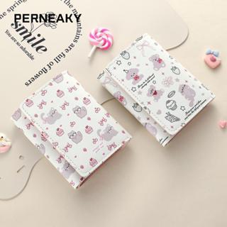 Ví đựng tiền xu, Ví ngắn hoạt hình nơ, Quà tặng đựng thẻ da PU Kawaii Kitty