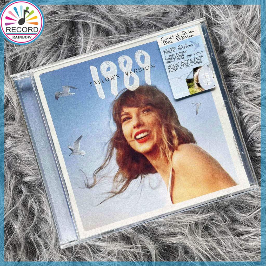 Original Taylor Swift 1989 Taylor's Version Crystal Skies Blue Poster Edition CD Album [Sealed] Bran