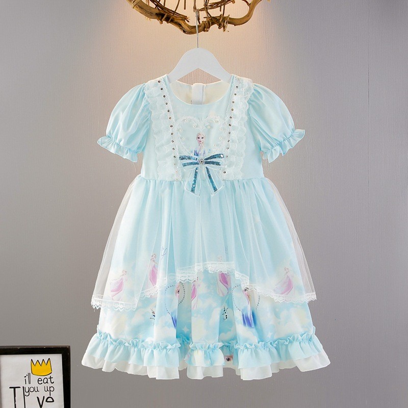 Gothic Bé Gái Mùa Hè Đầm Công Chúa 2025 Phong Cách Mới Aisha lolita Trẻ Em Trình Diễn Trang Phục Ais