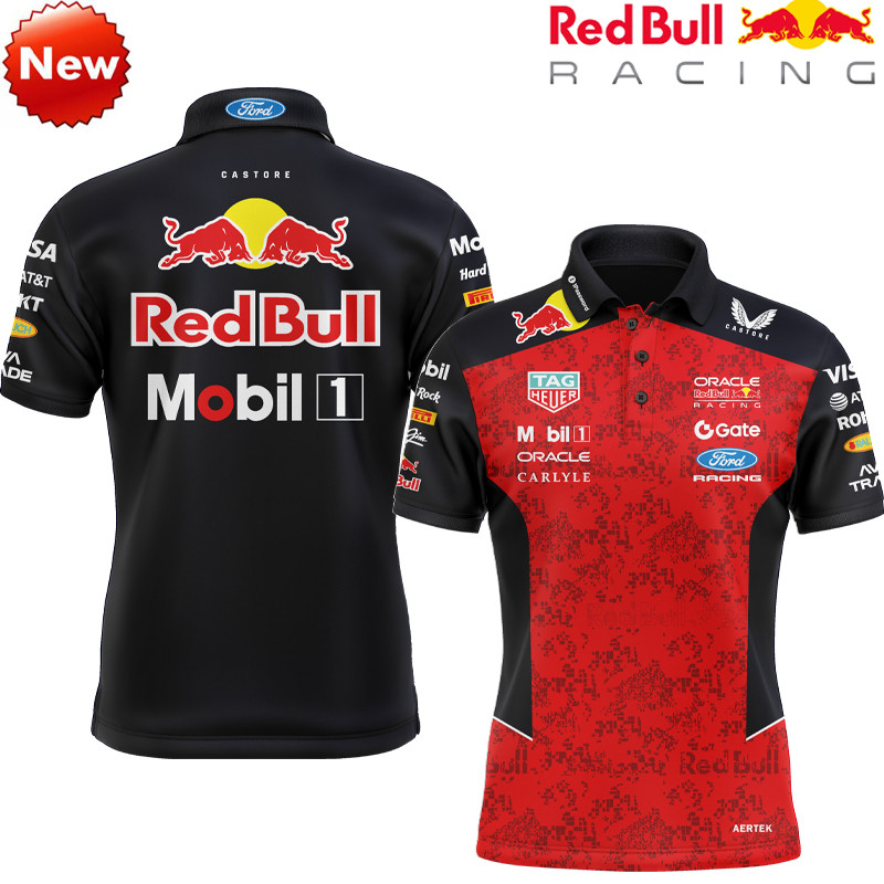 Áo F1 Racing Jersey và Polo Oracle Red Bull Racing, Tay Ngắn Phù Hợp Mùa Hè