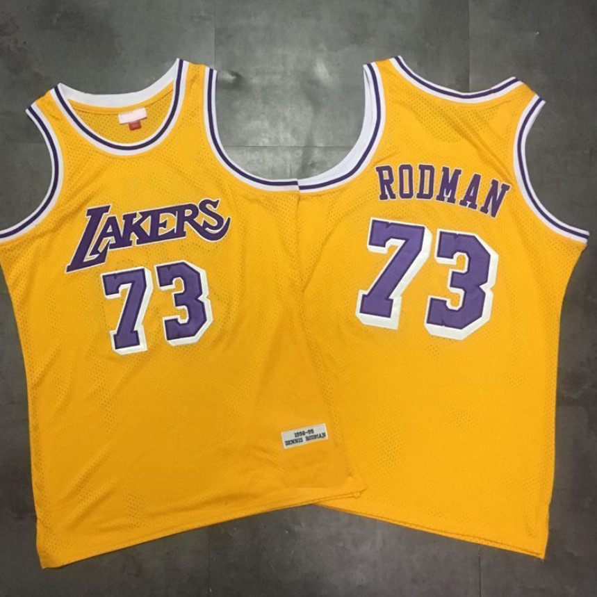 Áo bóng rổ thêu dày đặc Iverson Kobe Rodman Retro Jersey