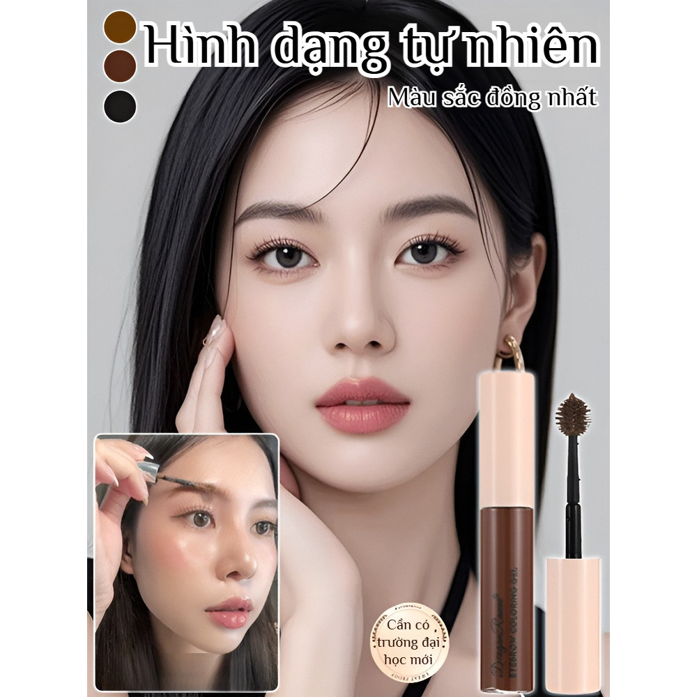 [Lông Mày Tạo Hình 3D] Mascara Lông Mày Lâu Trôi Với Đầu Cọ Hình Nhím Biển Mascara Lông Mày Chống Th
