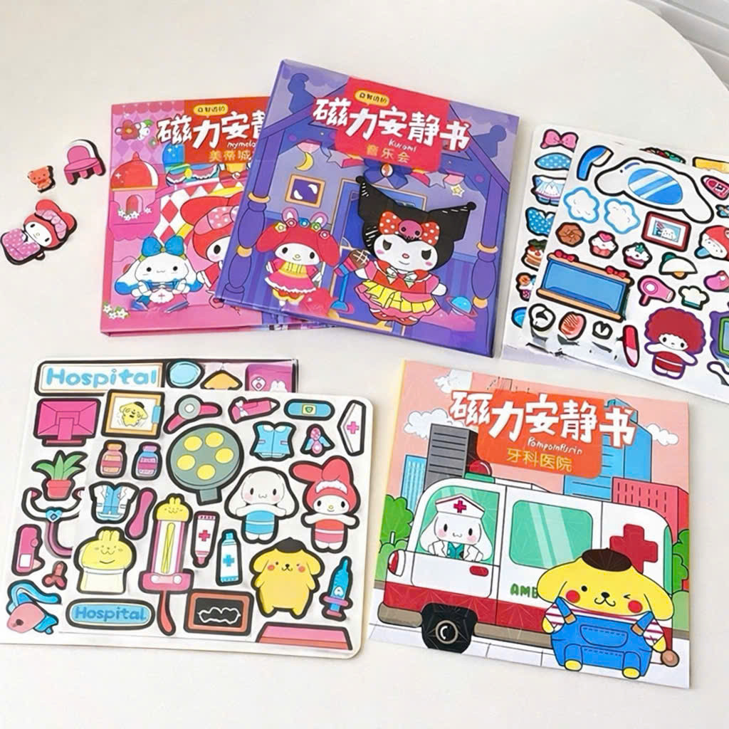 Đồ Chơi Tranh Dán Nam Châm Kuromi Cho Bé