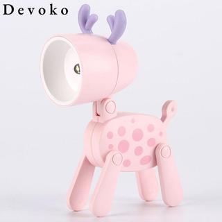 Devoko Đèn ngủ led DEVOKO mini để bàn hình con nai