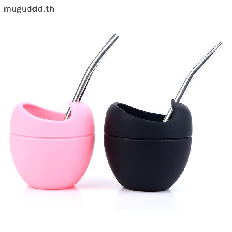 Gugugu 5oz Silicone illas Yerba Mate Bộ Cốc Trà Với Ống Hút Yerba illa.