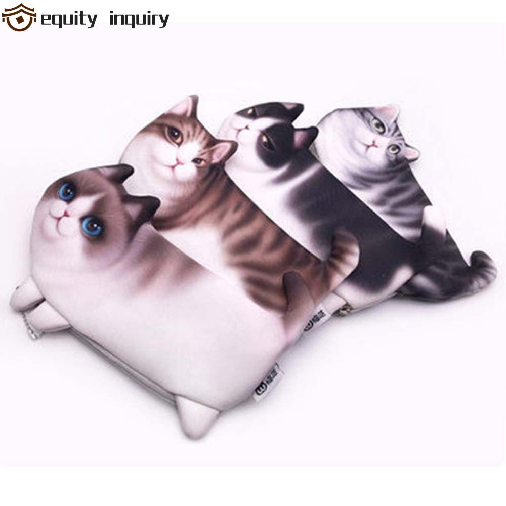 EQUITY INQUITY Hộp đựng bút chì Kawaii Mới lạ Hộp bút chì Túi vải mềm Đồ dùng học tập Túi đựng bút