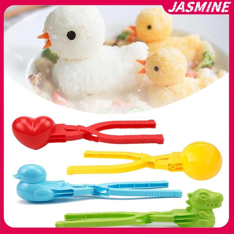 JASMINE Dễ Thương Du Hình Khuôn Cơm Máy Làm Kẹp Trẻ Em Nhựa Ngoài Trời Du Rice Mold DIY Snowball Mak