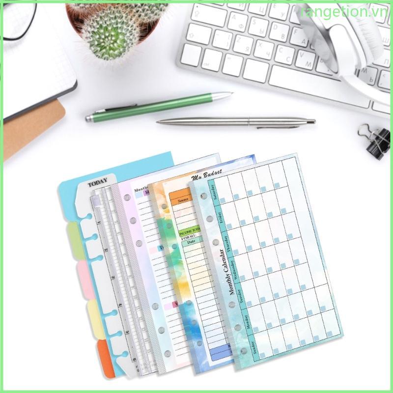 RAN Loose Leaf Refill Paper for Budget Binder Planner Loose Leaf Notebook Journal Wide Linen Budget 