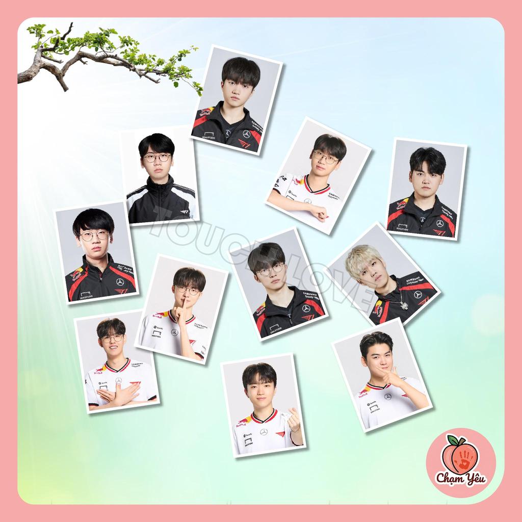 ID Photo T1 Esports LoL Liên Minh Huyền Thoại - Doran - Oner - Faker - Gumayusi - Keria - Zeus - Ảnh