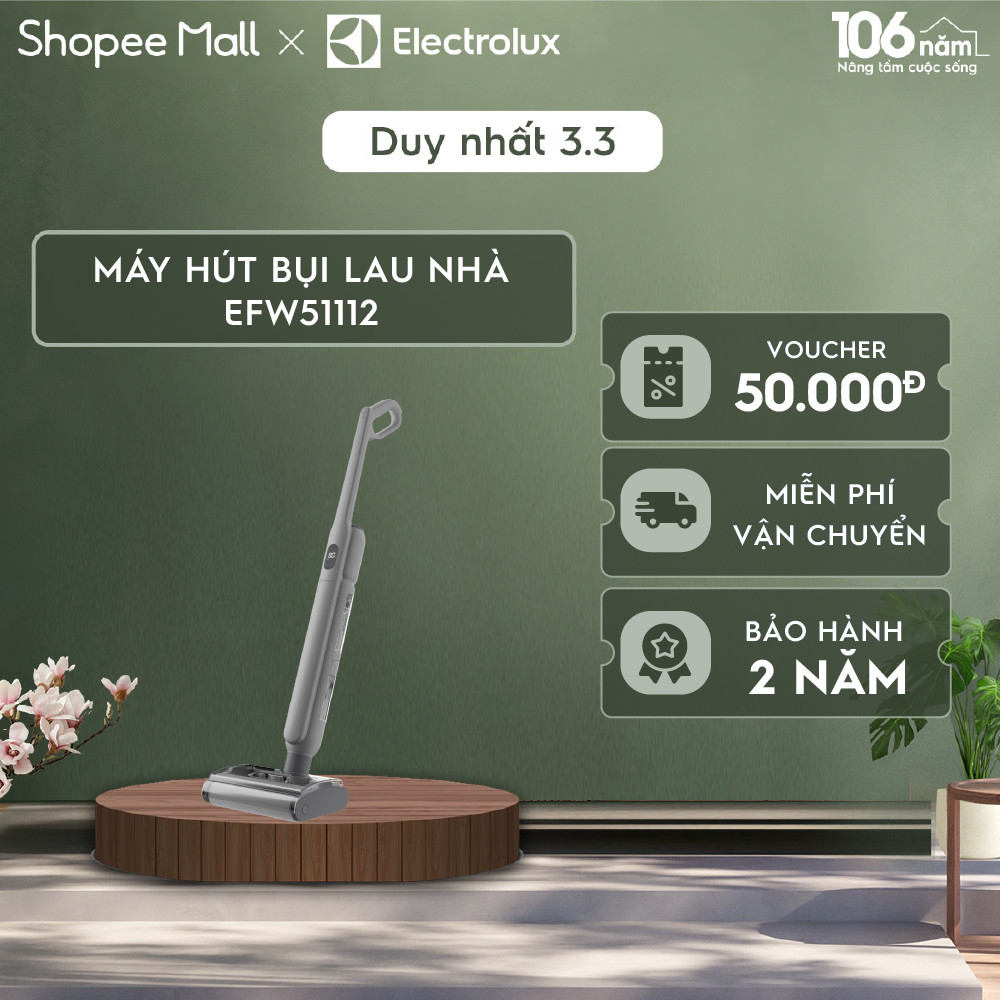 Máy hút bụi lau nhà không dây cầm tay Electrolux Wet 500