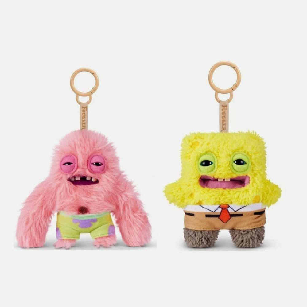 Fuggler Spongebob Clip Keyring Keychain Plush Funny Ugly Monster