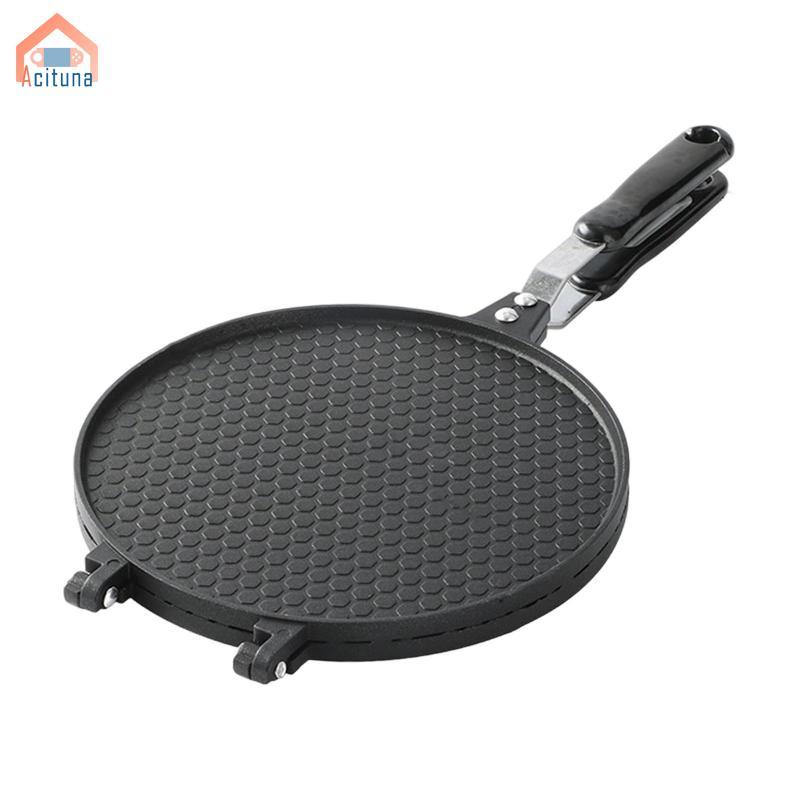 Máy làm nón bánh quế Acutuna, Máy nướng hợp kim nhôm, Chảo Crepe, Máy làm cuộn trứng chống dính cho trại, Dụng cụ làm bánh Nhà hàng Giá đỡ đồ ăn nhẹ tại nhà