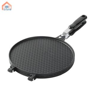 Máy làm nón bánh quế Acutuna, Máy nướng hợp kim nhôm, Chảo Crepe, Máy làm cuộn trứng chống dính cho trại, Dụng cụ làm bánh Nhà hàng Giá đỡ đồ ăn nhẹ tại nhà