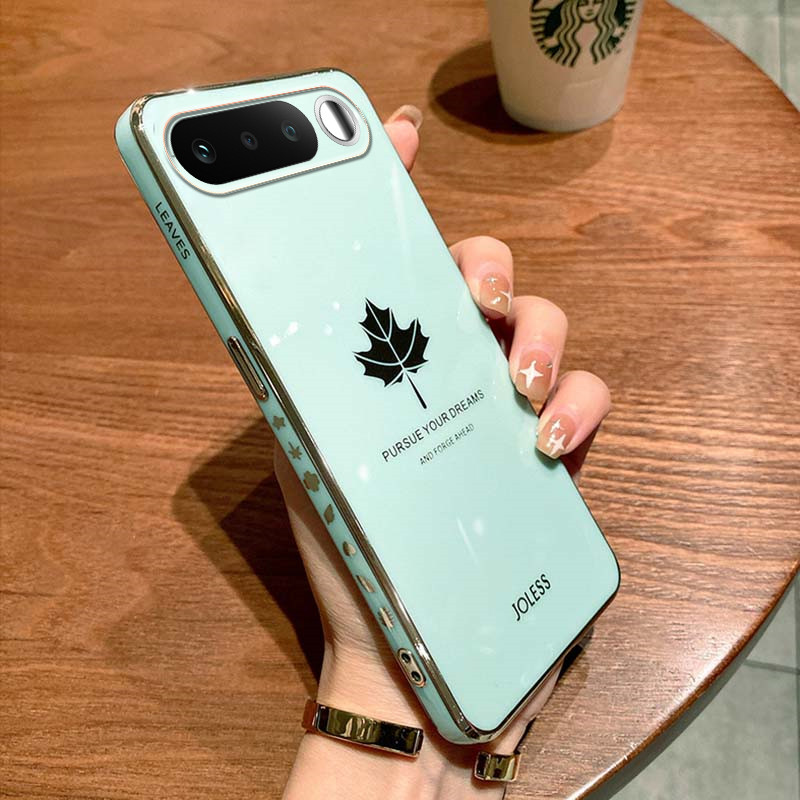 Ốp điện thoại Realme 16 Pro Plus Shining Maple Leaf Design mạ mềm Ốp lưng Realme 16 Pro +