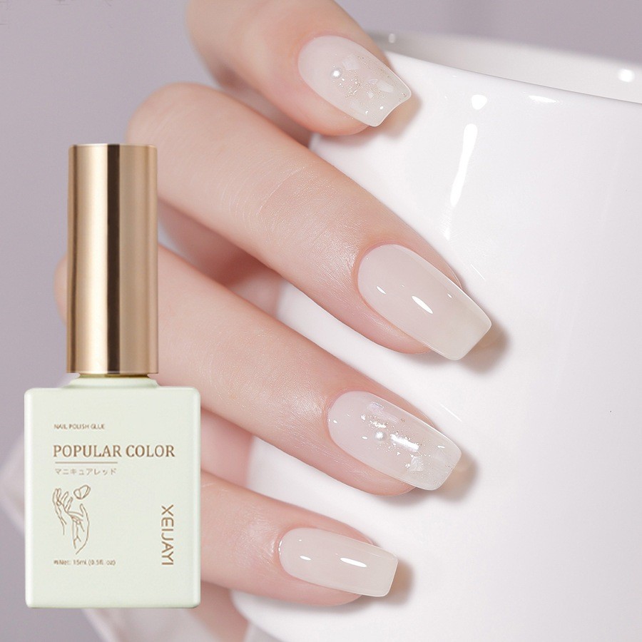 Sơn gel trắng thạch nước gạo G012 XEIJAYI, sơn móng tay BơBơ Nail