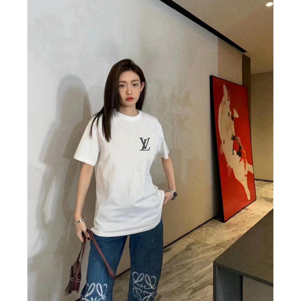 LO% UIS VU & ITTON / L @ V2026 Star Cổ Tròn Cổ Điển Áo Thun Ngắn Tay Nam Nữ Xuân Thu Cao Cấp Cơ Bản 
