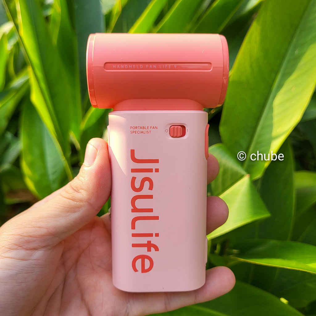 Quạt cầm tay mini Jisulife Life 9 siêu mạnh với 5 cấp gió