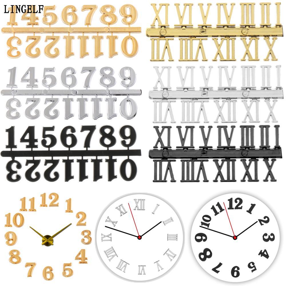 LINGELLF 1 Bộ Số DIY Tiện Ích Thay Thế Số La Mã Kỹ Thuật Số