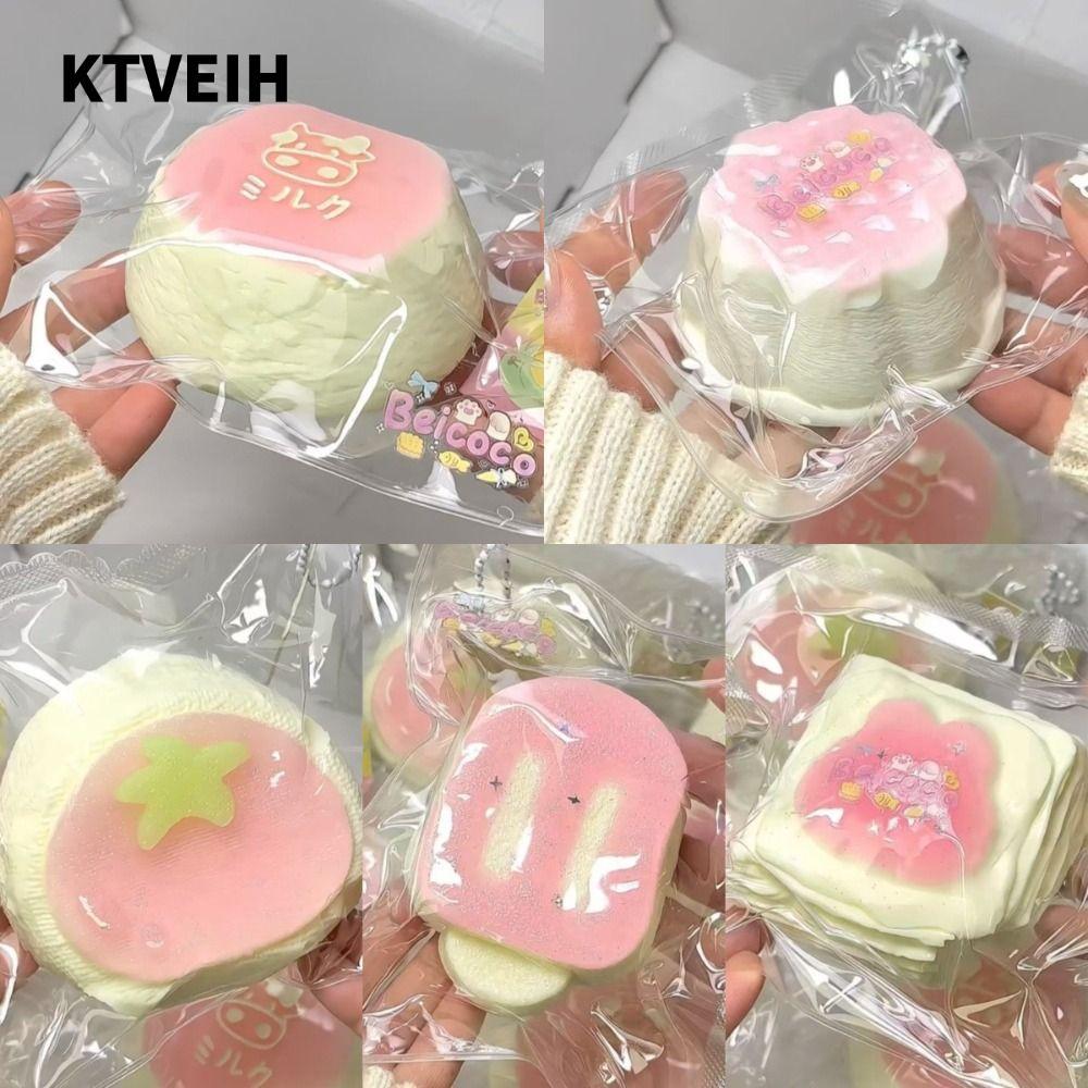 KTVEIH Squishy tăng chậm, Squishy Squishy Cake Donut, Squishes Fidget Đồ chơi giảm căng thẳng Đồ chơ