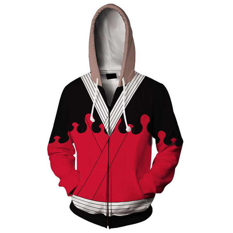 Demon Slayer Douma Cosplay Costume Áo 3D Printed with Hood - Street Wear for Both Genders