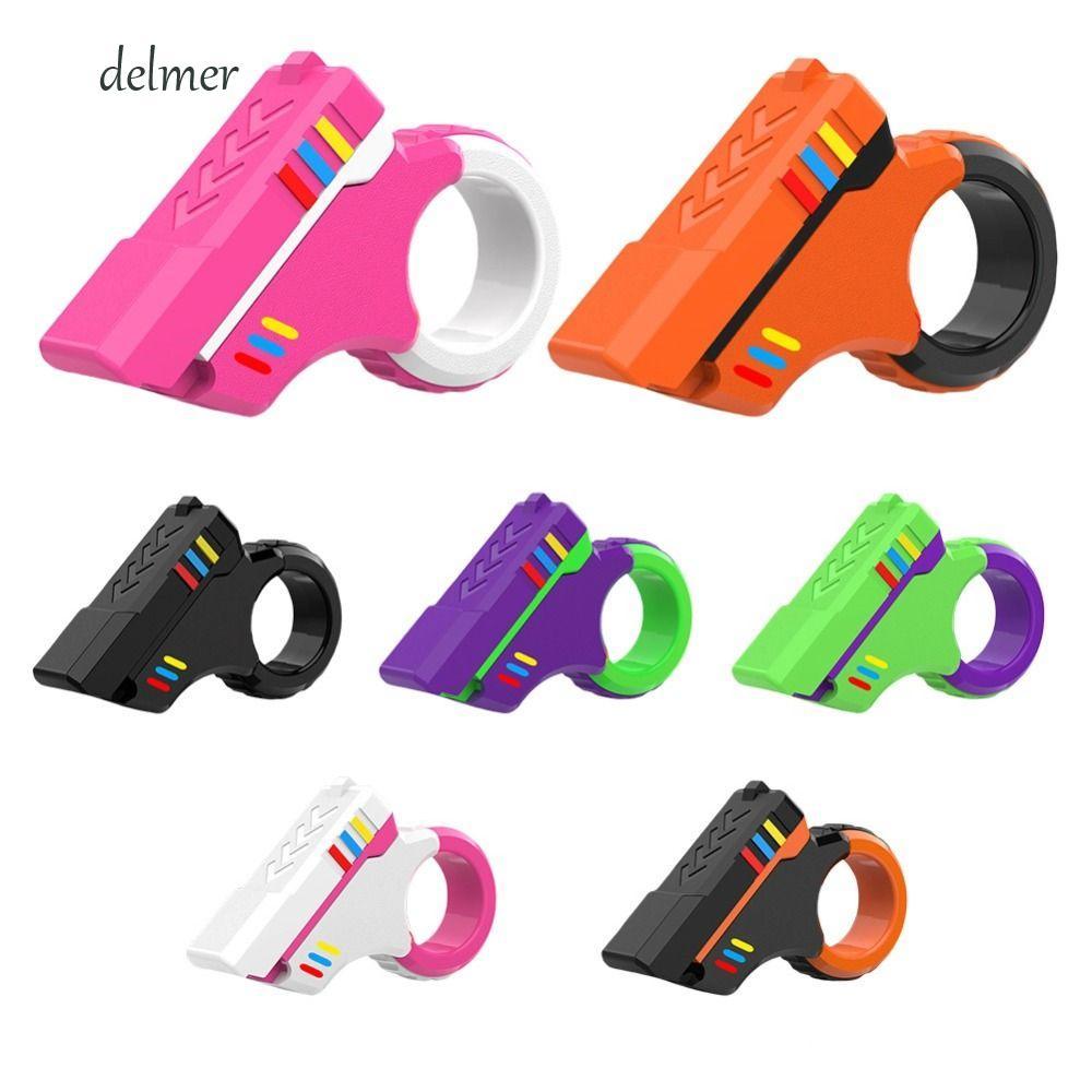 Thanh trượt ngón tay quay DELMER, Đồ chơi Spinner 7 màu in 3D, Spinner cầm tay bền ABS Nhỏ gọn Fidge