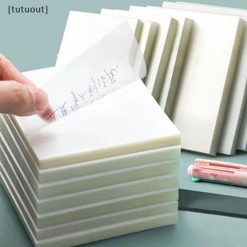 [tutuout] 50 Tờ Sáng Tạo PET Trong Suốt Stiy Notes Quan Điểm Chống Thấm Nước Stiy Notes Sinh Viên Vă