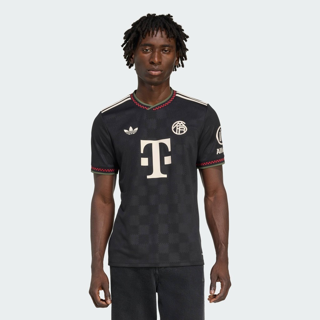 adidas Bóng đá Áo Đấu Thứ Ba FC Bayern 25/26 Nam Đen KE6801
