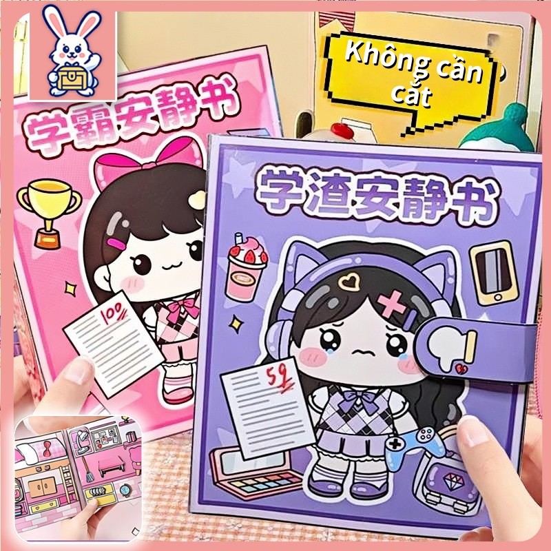 Đồ Chơi Giấy Thủ Công DIY Độc Đáo Sticker Quiet Book An Toàn Cho Bé  Đồ Chơi Giấy Kèm Sticker