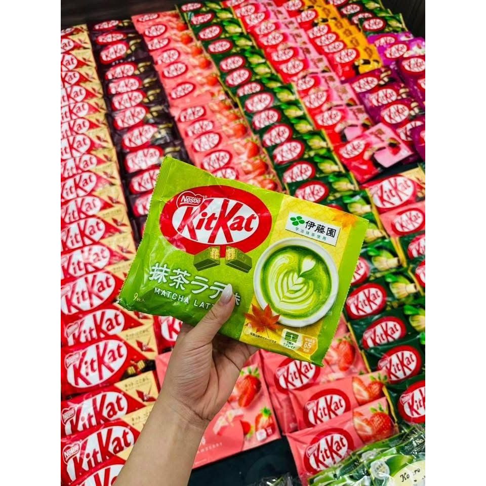KITKAT TRÀ XANH LATTE - HÀNG NỘI ĐỊA NHẬT BẢN [ KITKAT MATCHA LATTE ]