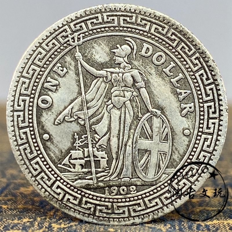 A1902 Tượng Nước Ngoài Nữ Thần Tự Do Cổ Bạc Trạm Đô La Nước Ngoài Đồng Tiền Bạc Nước Ngoài Hàng Cũ Đ
