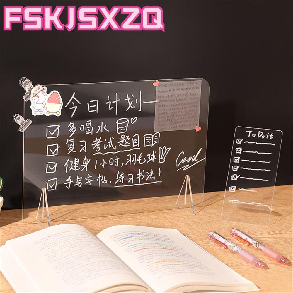 FSKJSXZQ Acrylic Message Board Quà tặng xóa được Lưu ý để bàn
