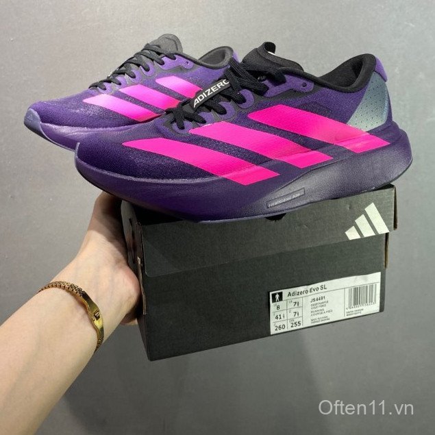Adizero EVO SL Giày Chạy Bộ Nam Nữ Đĩa Carbon Adizero Giày Thể Thao JS4491 HJLQ
