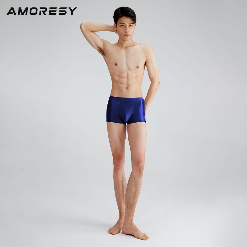 Cùng Ngày Giao Hàng AMORESY Eros Series Boxer Quần Đùi Nam Thoáng Khí Slim-fit Thể Thao Ice Silk Chố