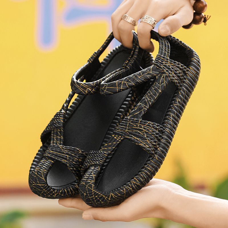 Dép Nam Đi Biển Dép Du Lịch Ngoài Trời Wasteland Kazai Okayama Dép Chính Hãng Giày Ống Hút EVA Giày 