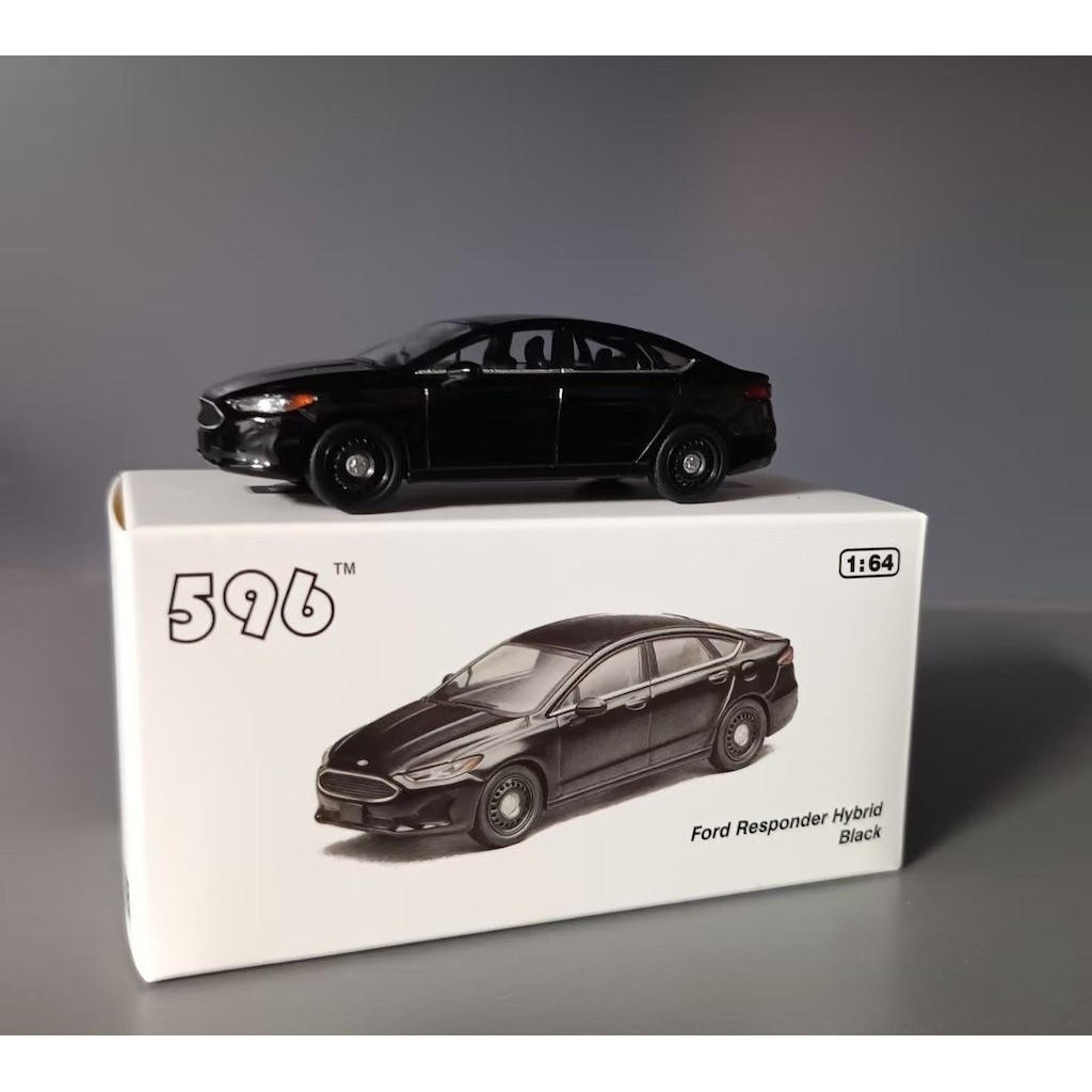 Mybeautyhouse 1: 64 596 Đen Phản Ứng Lai Cảnh Sát Sedan Mẫu Diecast Thu Thập Màn Hình Xe Kim Loại BN