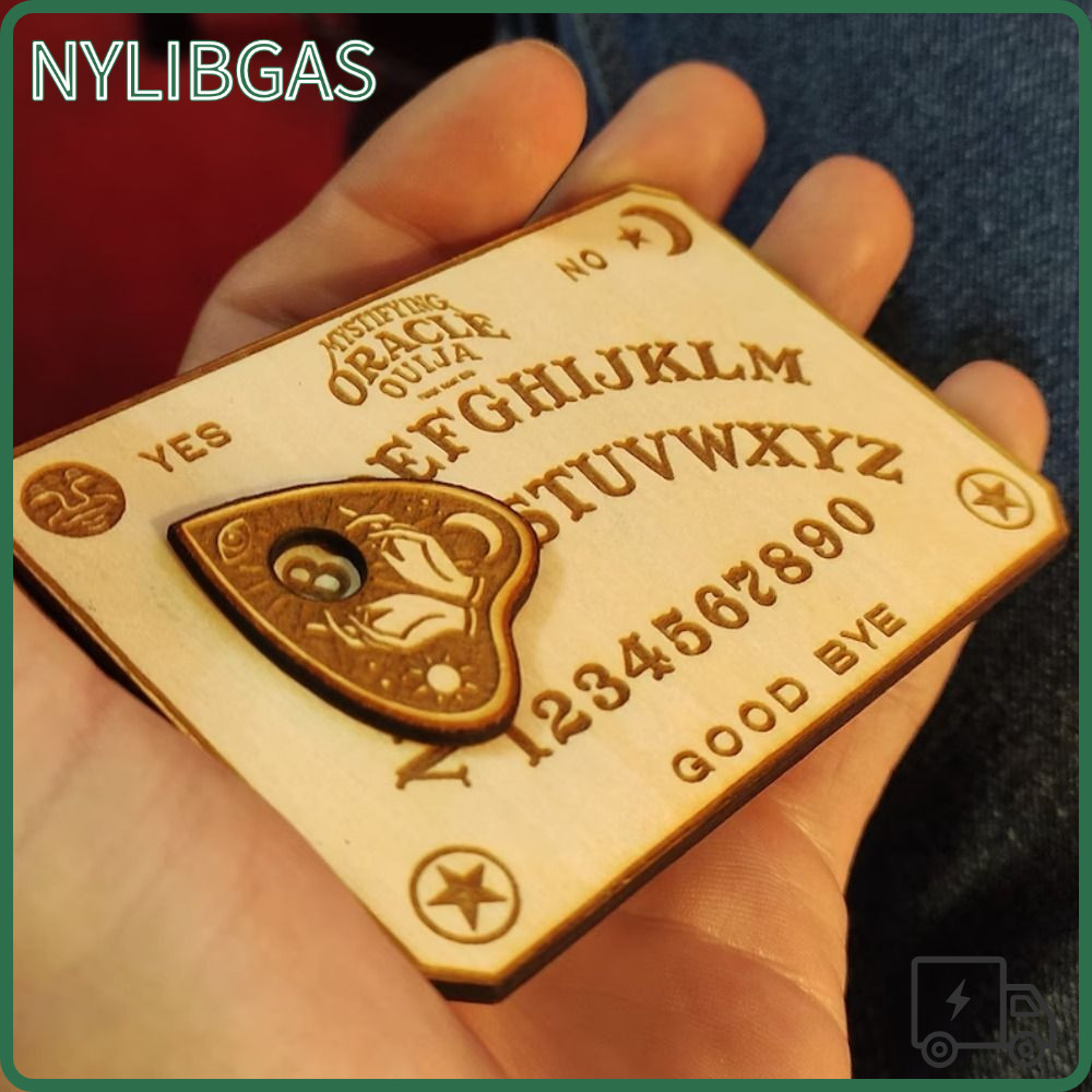 NYLIBGAS Ouija Board Quà tặng tưởng tượng Ouija cổ điển với bộ bàn lắc bằng gỗ