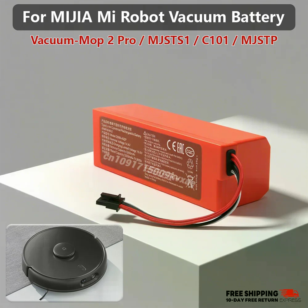 Pin Cho Xiaomi Mi Robot Hút Chân Không 2 Pro MJSTS1 C101 MJSTP Li-ion Quét 5200mAh