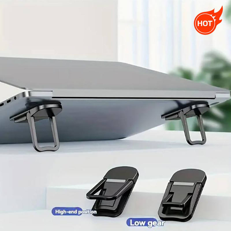 < BF8 > 2 Chân Đế Laptop, Di Động, Vô Hình, Mini, Chân Đế Tăng Chiều Cao Ba Chiều, Chân Bàn Phím, Đế