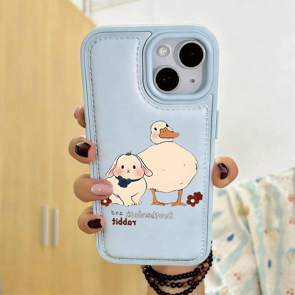 Ốp lưng iPhone 16 17 Air 14 13 11 Pro Ốp lưng Ốp lưng Ốp lưng Cá Chép Và Thỏ Bạn Bè
