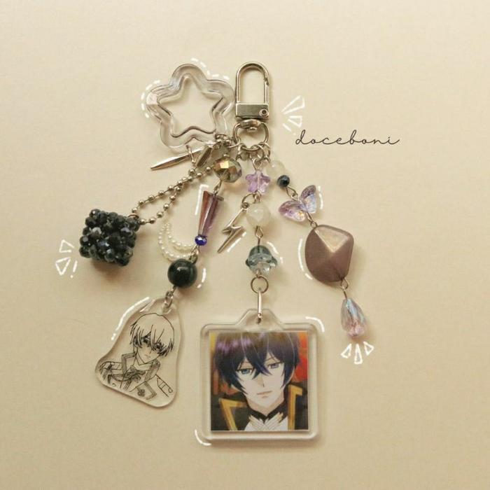 7Th Time Loop Keychain | Rishe Arnold Matching Keychain | Anime Keychain | Beaded Keychain | Bag Cha