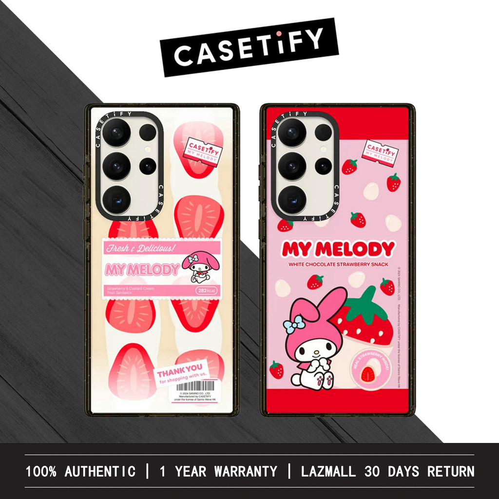 Ốp điện thoại StrawberryMelody x CASETiFY Impact cho Samsung Galaxy S24 Ultra / Galaxy S23 Ultra / G