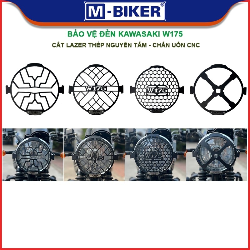 Bảo vệ đèn Kawasaki W175, Che đầu đèn Kawasaki W175, Lưới bảo vệ đèn dành cho Kawasaki W175