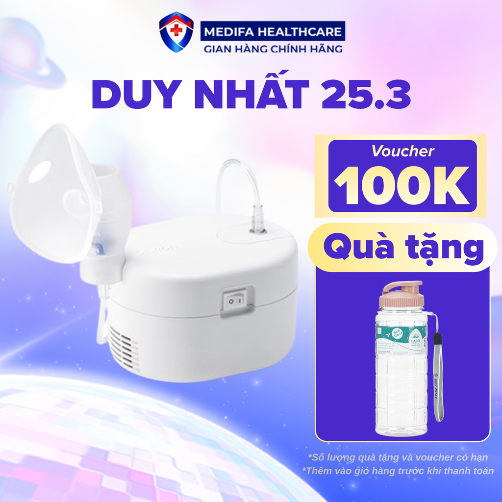 Máy Xông Khí Dung Omron Ne-C106 Chạy Êm Ái, An Toàn, Nhỏ Gọn