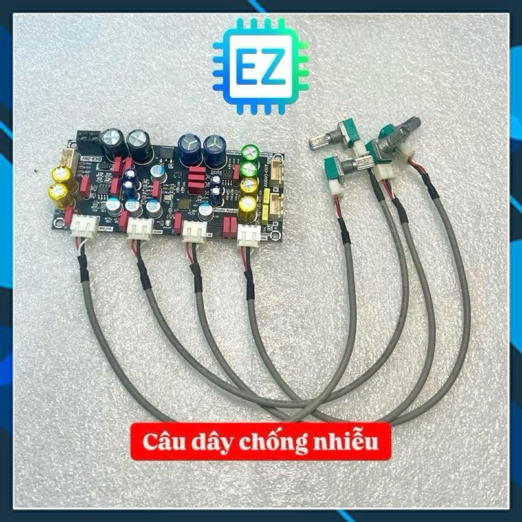 ZK-AMP núm rời, câu chiết áp bằng dây chống nhiễu, mạch trộn Karaoke chip DSP