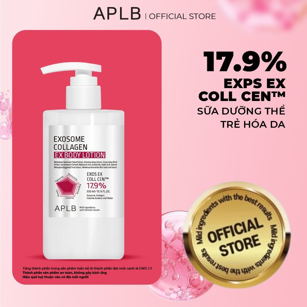 Sữa Dưỡng Thể APLB Exosome Collagen EX 300ml | Tăng Đàn Hồi – Căng Mịn – Phục Hồi Da  — APLB Exosome