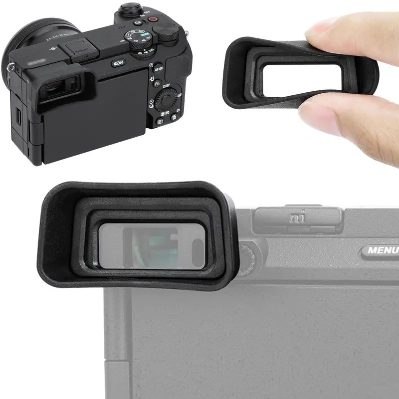 KIWIFOOS FDA-EP20 Thị Kính Mắt Máy Ảnh Dài Eyecup Kính Ngắm Mở Rộng Cho Sony A6700 Kính Che Mắt Bảo 