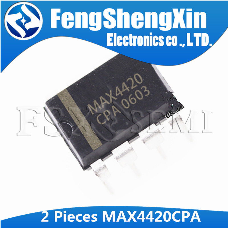 2 chiếc MAX4420CPA DIP-8 MAX4420 DIP8 4420CPA DIP MAX4420EPA Tốc độ cao, IC điều khiển MOSFET đơn 6A